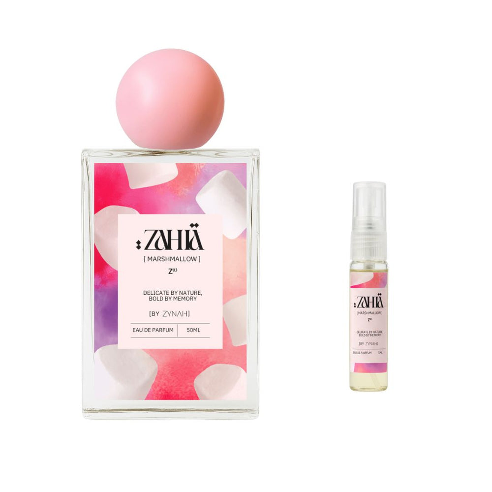 Shop our Marshmallow Perfume Duo (50ml & 5ml) Zahia