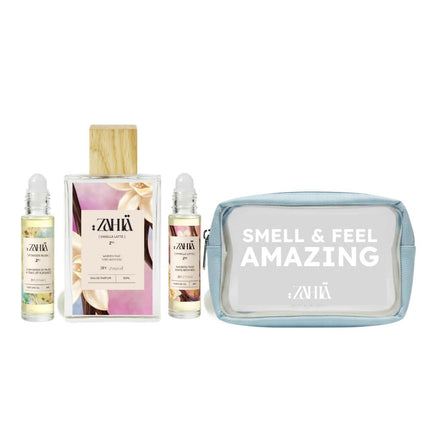 Zahia perfumes Vanilla Latte & Powder Musk Layering Set
