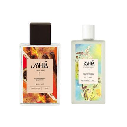 Zahia Amber Noir & Powder Musk Perfumes 50ml