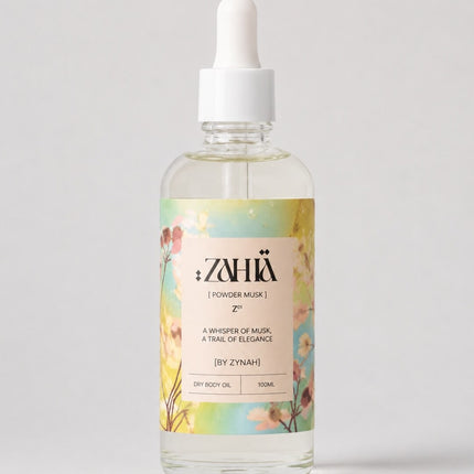 Shop Zahia's Dry Oil Powder Musk edition 100ml