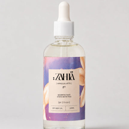 Shop Dry Oil Vanilla Latte Edition 100ml by Zahia
