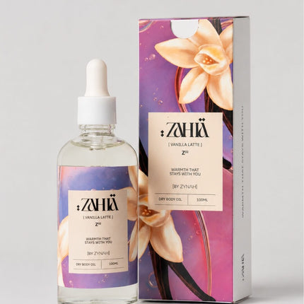 Shop Dry Oil Vanilla Latte Edition 100ml by Zahia