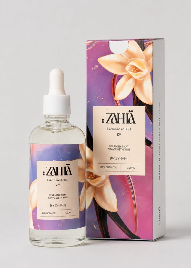Shop Dry Oil Vanilla Latte Edition 100ml by Zahia