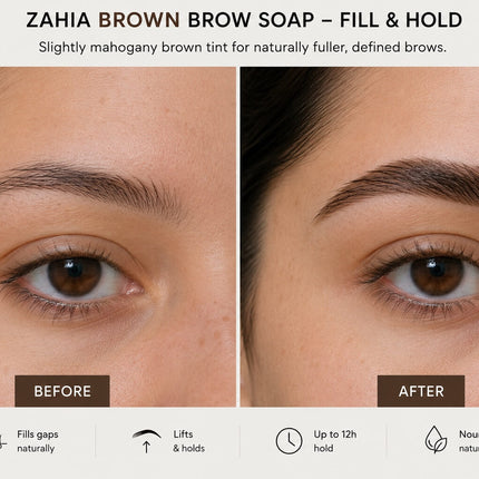 Zahia Brown Brow Soap (Define, Hold & Fill) on ZYNAH